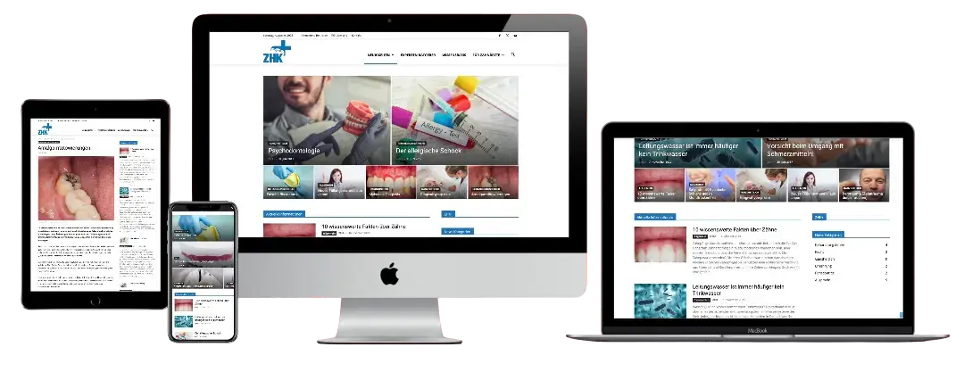 ZHKplus Zahnheilkunde Plus Portal-Mockup